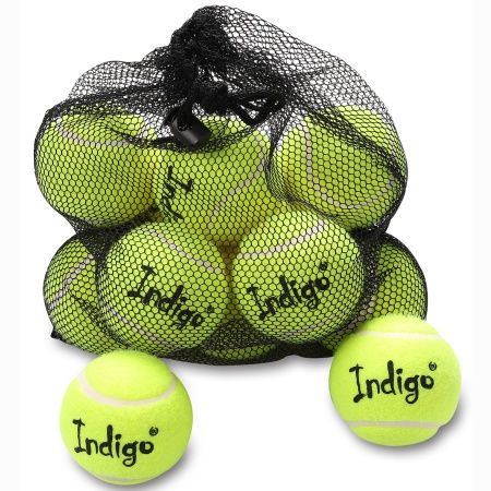 Купить Мяч для большого тенниса Indigo (12 шт в сетке) начальный уровень в Апрелевке 