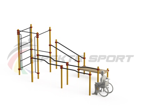 Купить Спортивный комплекс для инвалидов-колясочников WRK-D16_76mm в Апрелевке 
